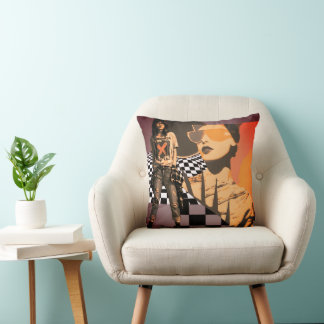 Bold Voices, Soft Spaces" Throw Pillow Kussen
