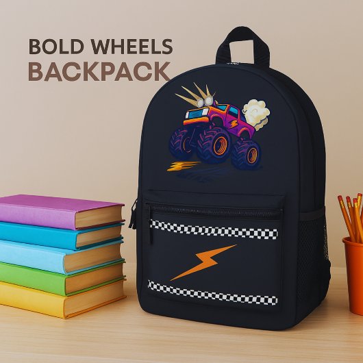 Bold Wheels Truck Backpack  Bedrukte Rugzak