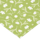 Bold White Green Liberty Floral Pattern Elegant Tafelkleed (Gekanteld)