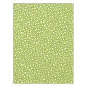 Bold White Green Liberty Floral Pattern Elegant Tafelkleed (Voorkant)