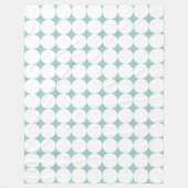 Bold White Polka Dots Eggshell Blue Fleece Deken (Voorkant)