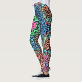 Bold Wild Mandala Inspiré Motif sur les Leggings (Gauche)