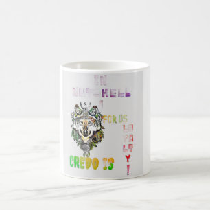 Bold Wolf Design Koffiekopje. Bruidsjonkers cadeau Magische Mok