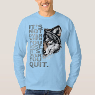 Bold Wolf Motivatie ontwerp: doorzettingsvermogen T-shirt