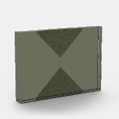 Bold X Geometrisch mos groen fotoblok (Links)