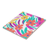 Bold Y2K Wildflower Levendige Spring Decor Tegeltje (Zijkant)