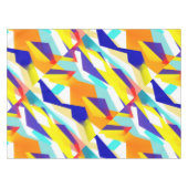 Bold Yellow Blue Red Abstract Art Tafelkleed (Voorkant (Horizontaal))
