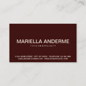 bold YOGA Visitekaartje (Achterkant)