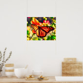 Bolder Butterfly Poster (Keuken)