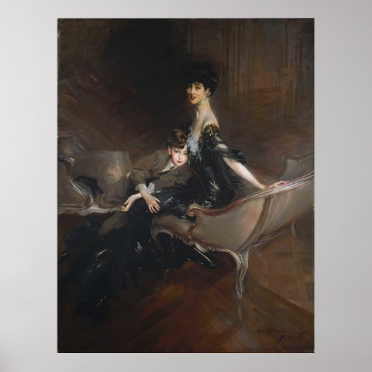 Boldini - Consuelo Vanderbilt Poster (Voorkant)