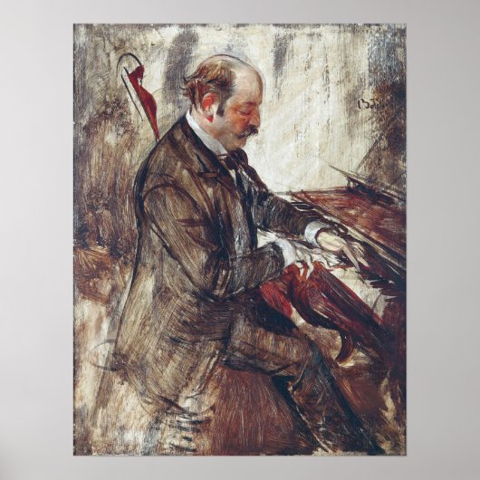Boldini - De Pianist Poster (Voorkant)