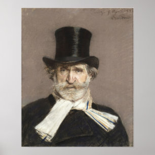 Boldini - Portret van Giuseppe Verdi Poster