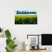 Boldness Motivational Poster Print (Bureau à domicile)