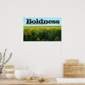 Boldness Motivational Poster Print (Cuisine)