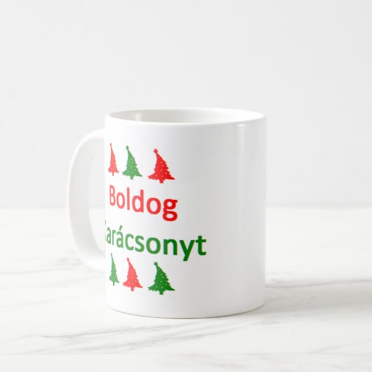 boldog karacsonyt tasse à café (Devant gauche)