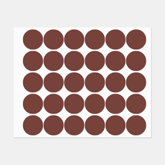 Bole (effen kleur) labels (Vel)