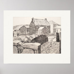 Boleigh Farm Cornwall Eleanor Hughes Nadruk Poster