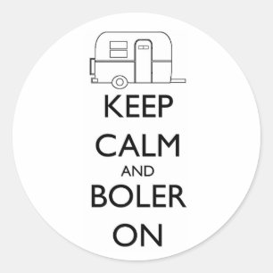 Boler sticker - houd kalm en boler aan