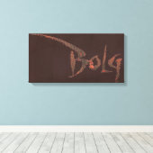 Bolg-naam Canvas Afdruk (Insitu (Houten vloer))