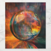 bolillustratie wijn etiket (Enkel label)