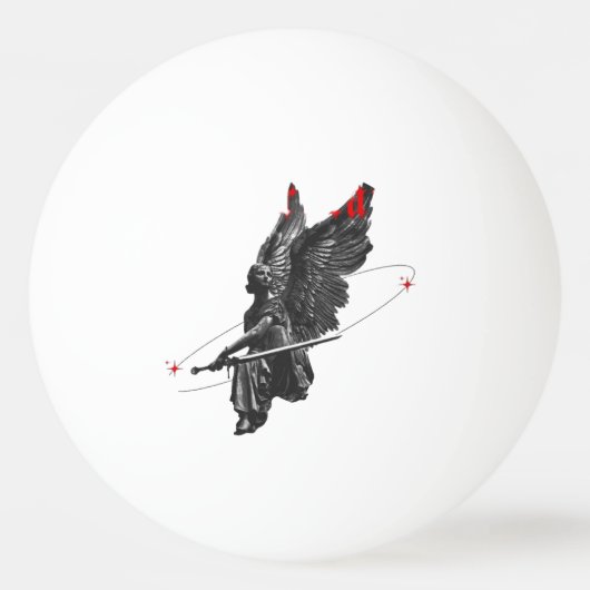 bolinha de ping pong 3 estatua arcanja  pingpongballen (Voorkant)