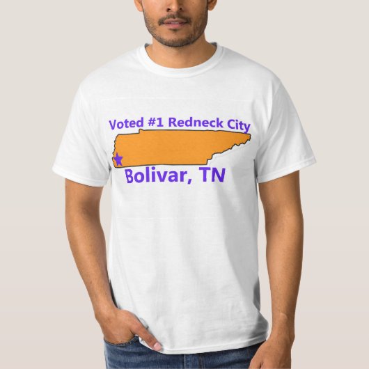 Bolivar, hommes de T-shirt de plouc de TN (Devant)