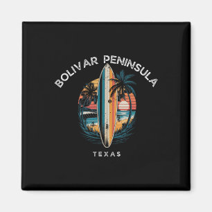 Bolivar schiereiland Texas Mannen Vrouwen Surfen Magneet