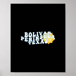 Bolivar schiereiland Texas Tx zonsopgang vakantie Poster