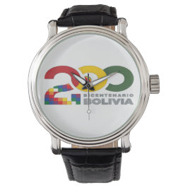Bolivia bicentenario 200 años  horloge