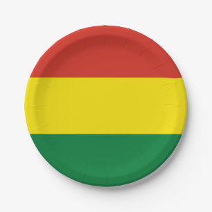 Bolivia (Bolivia) vlag Papieren Bordje