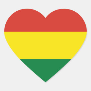 Bolivia/Boliviaanse (burgerlijk) hartvlag Hart Sticker