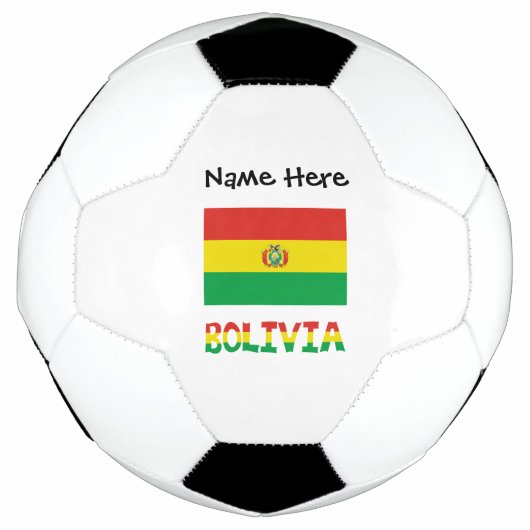 Bolivia Boliviaanse vlag gepersonaliseerd Voetbal (Voorkant)