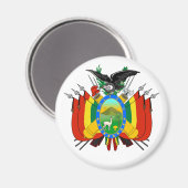 bolivia embleem magnet magneet (Voorkant / Achterkant)