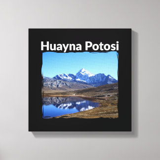 Bolivia Huayna Potosi Mountain - Andes Art Canvas Afdruk