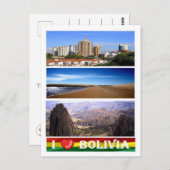 Bolivia - Ik hou van - Briefkaart (Voorkant / Achterkant)