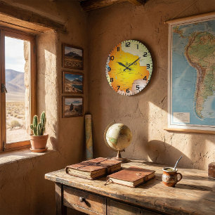 Bolivia kaart grote klok