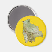 Bolivia Kaart Magneet (Voorkant / Achterkant)