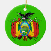 BOLIVIA* kerstversiering Keramisch Ornament (Voorkant)