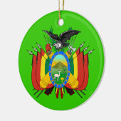 BOLIVIA* kerstversiering Keramisch Ornament (Links)