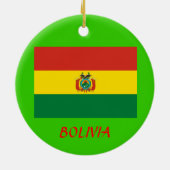 BOLIVIA* kerstversiering Keramisch Ornament (Achterkant)
