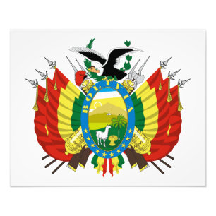 Bolivia land wapen wapenschild symbool embleem vla foto afdruk
