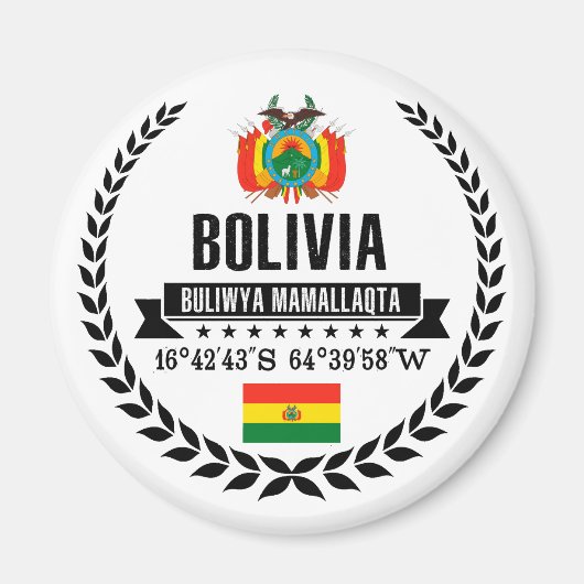 Bolivia Magneet (Voorkant)