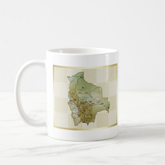 Bolivia Markering + Kaart Mok (Links)