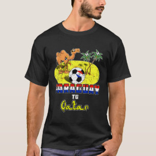 Bolivia Nationaal Soccerteam voor Qatar Camel Palm T-shirt