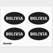Bolivia Ovale Sticker (Vel)