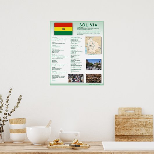 Bolivia Poster (Keuken)