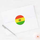 Bolivia Ronde Sticker (Envelop)