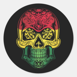 Bolivia Roos en schedel Ronde Sticker
