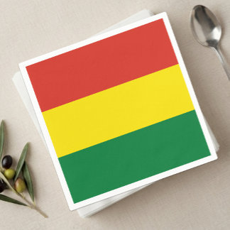 Bolivia Servetten, Boliviaanse Vlag feest / sportf Servet