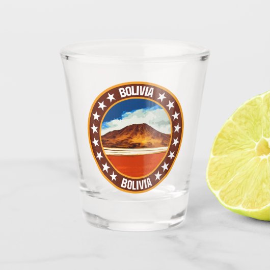 Bolivia Shot Glas (Voorkant)